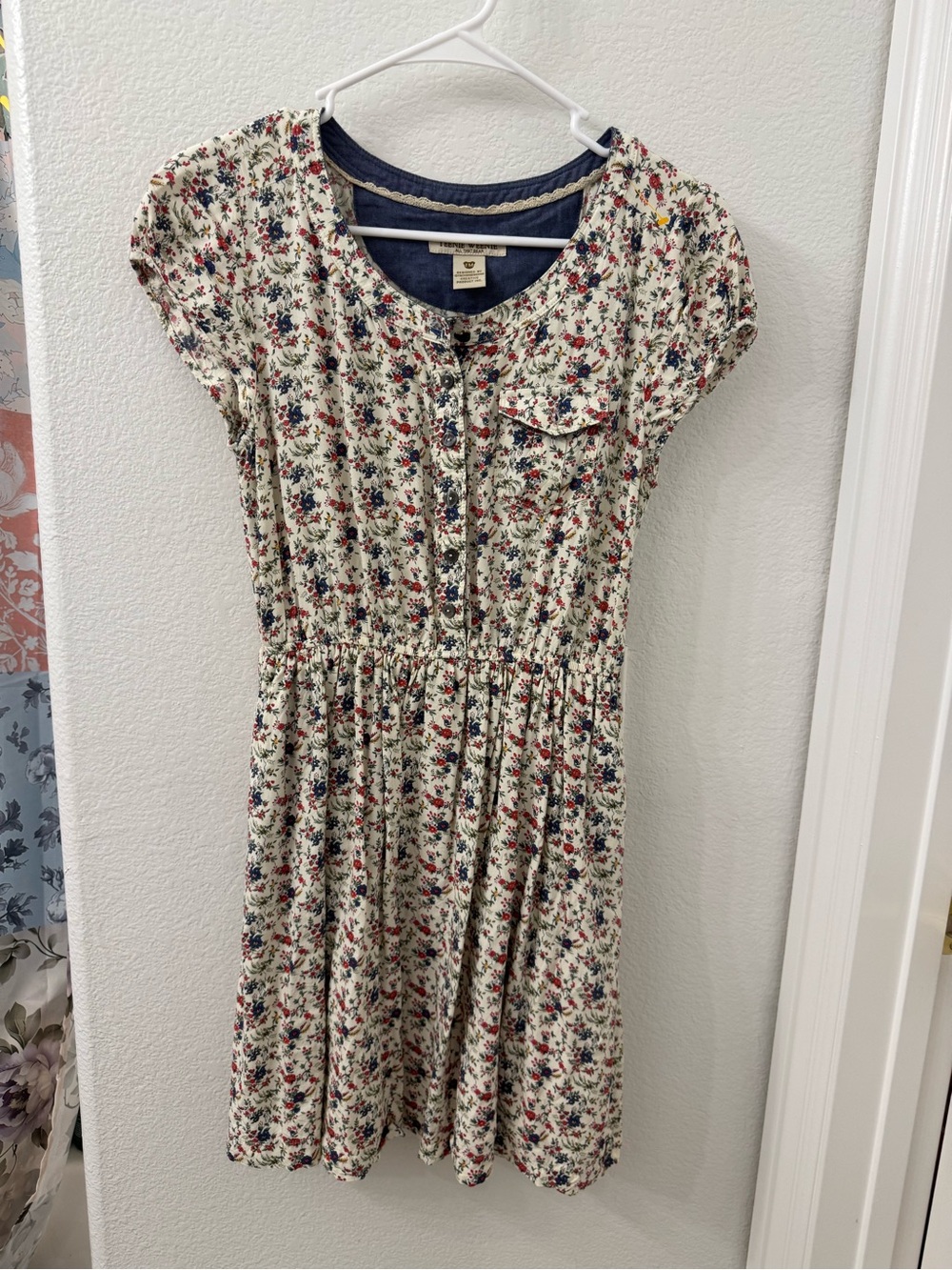 Teenie Weenie All That Bear Dress Size FM Y2K Floral Preppy